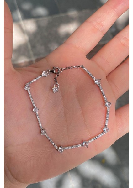 Gümüş Taşlı Pan Bileklik IS12E661 modelleri