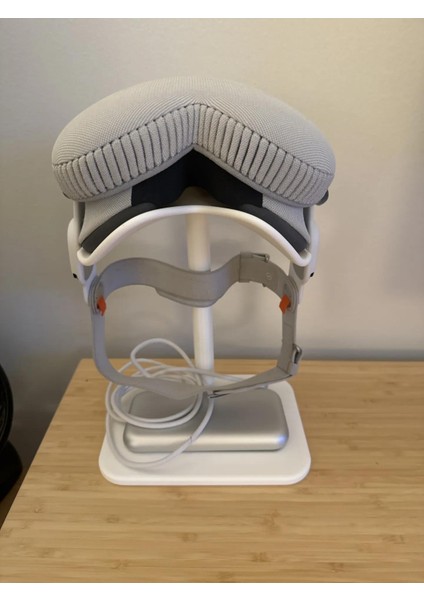 Just3dprintings Apple Vision Pro Dikey Stand – Beyaz