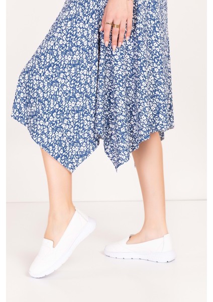 Içi Dışı Hakiki Deri Faylon Taban Hafif Babet Ayakkabı SC.1210 - Beyaz - 38 Beyaz fırsatları