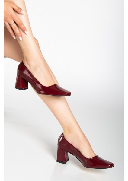 Suins Melby Model Kadın 6.5 cm Topuklu Rugan Ayakkabı