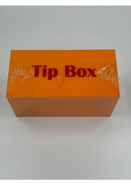 Turuncu Pleksi Tip Box Bahşiş Kutusu