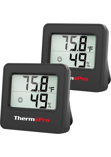 TP157 Iç Mekan (Sera, Dolap, Bebek Odası) Hassas Sıcaklık ve Nem Ölçer Mini Termometre 2 A