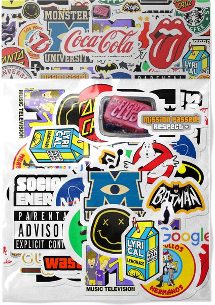 Logo V1 Sticker Paketi -Bullet Journal - Ajanda - Planner - Defter - Laptop Etiket Çıkartma Çok Renkli 10 x 15 Paket Boyutu 3 x 5 cm Stickerlar Paket Içeriği 25 Adet Dadi Ramba Sticker