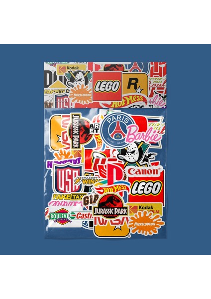 Logo V2 Sticker Paketi -Bullet Journal - Ajanda - Planner - Defter - Laptop Etiket Çıkartma Çok Renkli 10 x 15 Paket Boyutu 3 x 5 cm Stickerlar Paket Içeriği 25 Adet Dadi Ramba Sticker