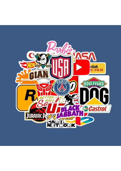 Logo V2 Sticker Paketi -Bullet Journal - Ajanda - Planner - Defter - Laptop Etiket Çıkartma Çok Renkli 10 x 15 Paket Boyutu 3 x 5 cm Stickerlar Paket Içeriği 25 Adet Dadi Ramba Sticker