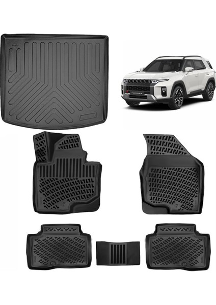 Ssangyong Torres Evx Elektirkli 2024 ve Sonrası 3D Havuzlu Paspas ve Bagaj Havuzu Set