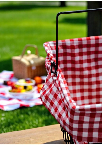 Dekoratif Metal Piknik Sepeti Saklama Kutusu Çok Amaçlı Mutfak ve Banyo Sepeti modelleri