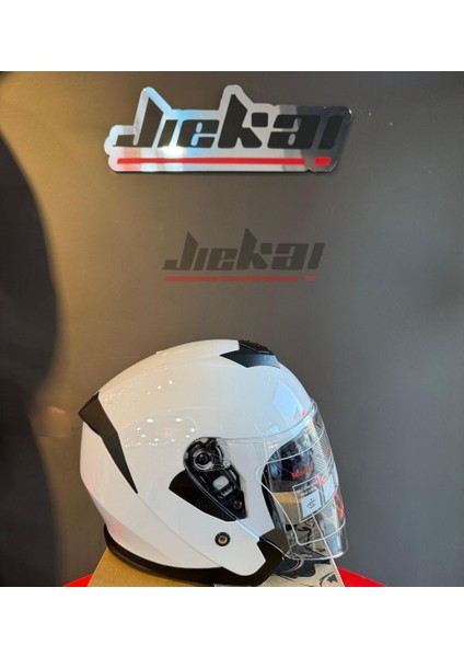 Yarım L Kask Güneş Vizörlü