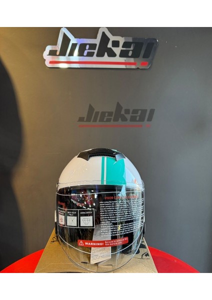 Yarım L Kask Güneş Vizörlü