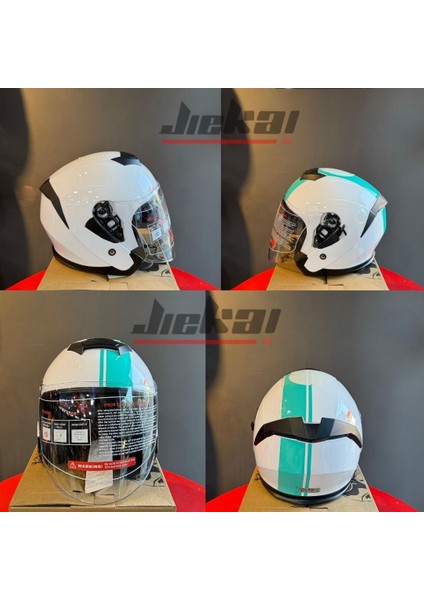 Yarım L Kask Güneş Vizörlü