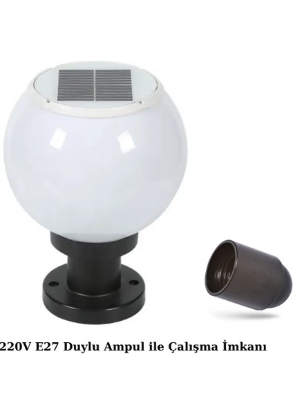 30 Watt Solar Set/baba Duvar Üstü Dekoratif Glop Armatür