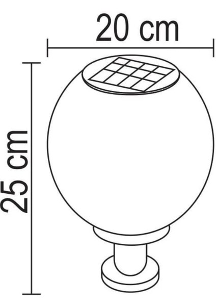 30 Watt Solar Set/baba Duvar Üstü Dekoratif Glop Armatür