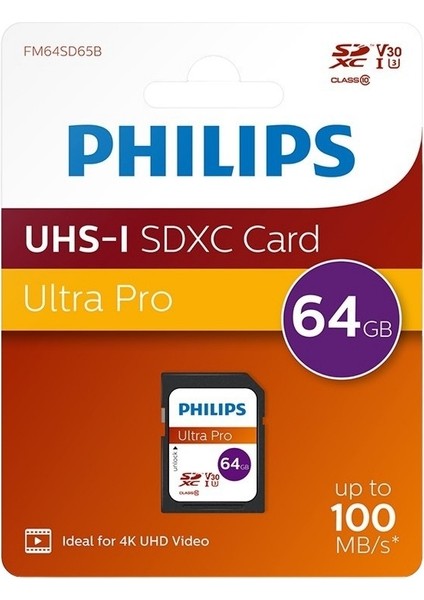 64GB Sd Kart | Ultra Pro | V30 – Uhs-I U3 – 4K Performansı