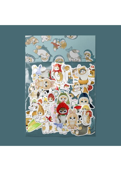 Mofusand Sticker Paketi -Bullet Journal - Ajanda - Planner - Defter - Laptop Etiket Çıkartma Çok Renkli 10 x 15 Paket Boyutu 3 x 5 cm Stickerlar Paket Içeriği 25 Adet Dadi Ramba Sticker