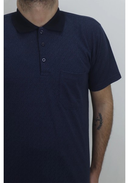 Fistan Store Erkek Desenli Klasik Kesim Rahat Kalıp Tek Cepli Polo Yaka Tişört fiyatları