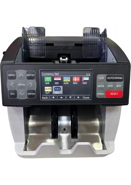 NX-900 2 Cis Para Sayma Makinası 20 Ülke