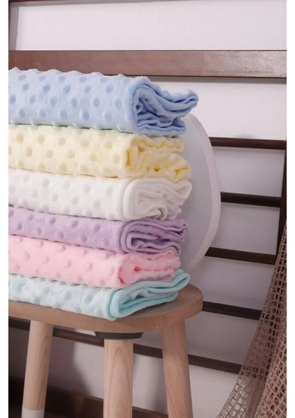 Nohut Desen Bebek Battaniye Mevsimlik Tek Kat 80X90 (Krem-Mavi-Pembe) fırsatları