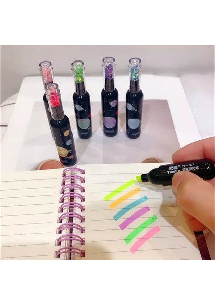 Galaxy 6'lı Keçeli Kalem ve Çikolata Kokulu Misgibi Defter Set modelleri