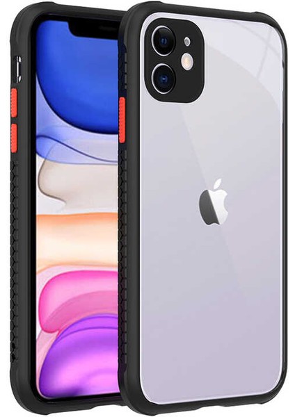iPhone 11 Uyumlu ​​tkdr Kaff Kapak-Mor