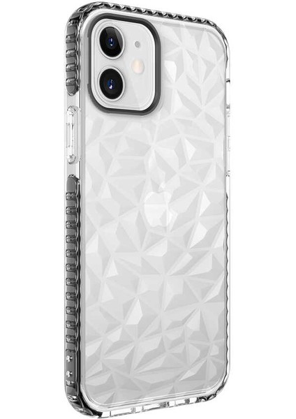 iPhone 12 Kılıf Tkdr Buzz Kapak-Siyah