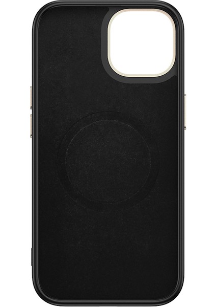 iPhone 13 Kılıf M-Safe Şarj Özellikli Karbon Fiber Görünümlü Tkdr Antina Kapak - Siyah-Gri