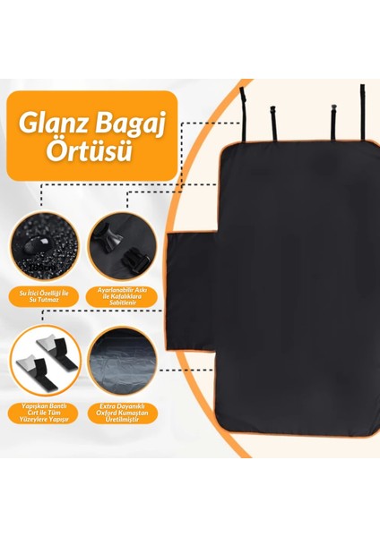 Oto Bagaj Koruma Örtüsü Suya Dayanıklı Kolay Temizlenebilir Araç Bagaj Örtüsü