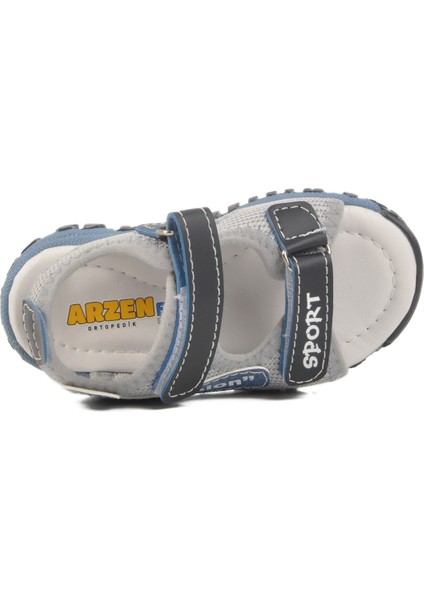Lacivert-Mavi Ortopedik Erkek Çocuk Sandalet 25T102 B fırsatları