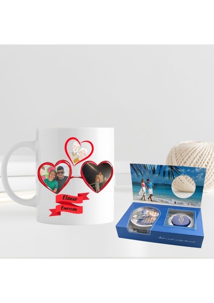 Birlikte Yaşlanalım Sevgiliye Özel Kupa ve Istiridye Kolye Hediye Seti