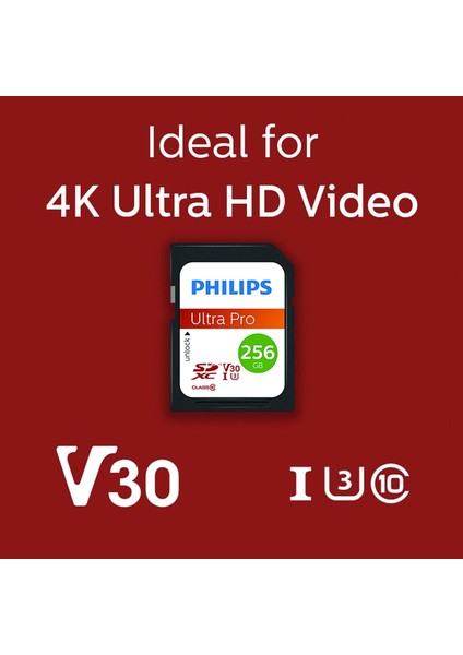 256GB Sd Kart | Ultra Pro | V30 – Uhs-I U3 – 4K Performansı fırsatları