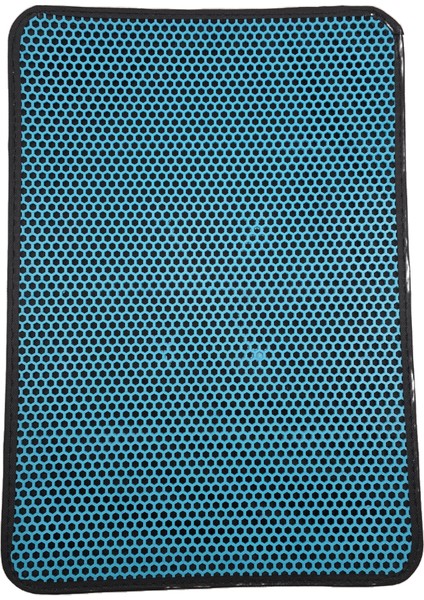 Tuvalet Önü Elekli Paspas Mavi 40X60 cm