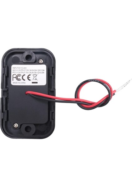 Type-C USB 2 Portlu Araç Şarj Soketi Adaptörü 12V-24V
