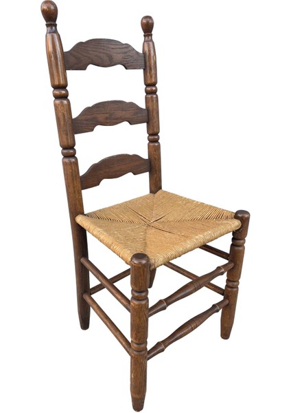 Vintage Masif Ahşap Sandalye (1 Adet) AC05