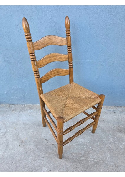 Vintage Masif Ahşap Sandalye (1 Adet) AC06 fırsatları