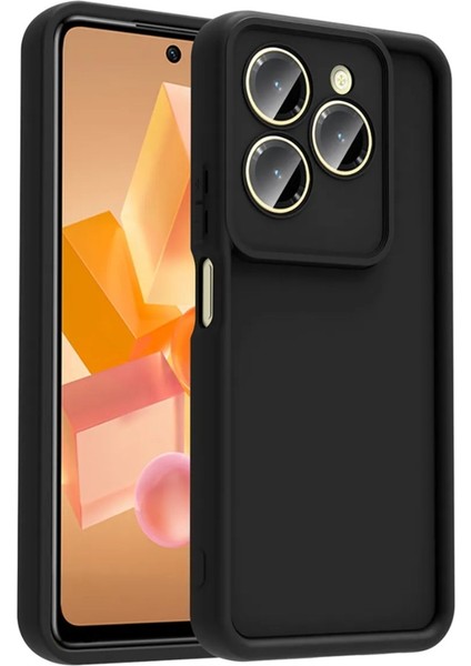 Infinix Hot 40 Uyumlu Kamera Korumalı Parlak Stil Tasarım Kapak