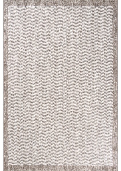 Enti Nova 2001 Bej Mutfak Halısı Yıkanabilir Sisal Görünümlü Mutfak Kilimi Çerçeveli Kaymaz Yolluk