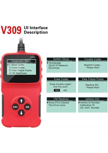 V309 Obd2 Araç Arıza Tespit Cihazı fırsatları