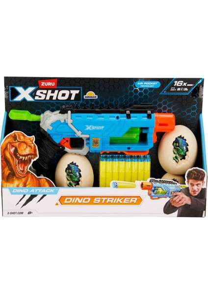 Dino Attack Dino Striker 16 Mermili Sünger Dart Atan Silah 32 Cm: Dinozorlara Karşı Dünyayı Kurtar! fırsatları