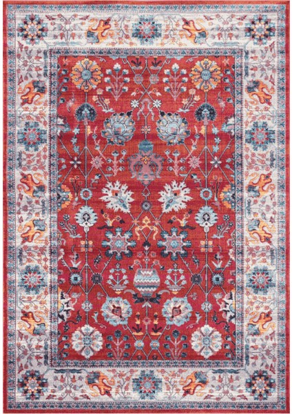 Türkmen Gloria Klasik TD1983 Halı Kilim Kaymaz Taban Yıkanabilir Salon Mutfak Kesme Yolluk