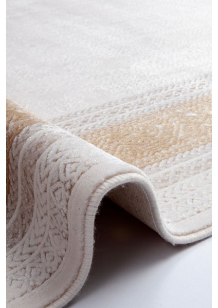 Luxess Valeria 1074 Gold Halı Kilim Kaymaz Taban Yıkanabilir Salon Mutfak Kesme Yolluk indirimleri