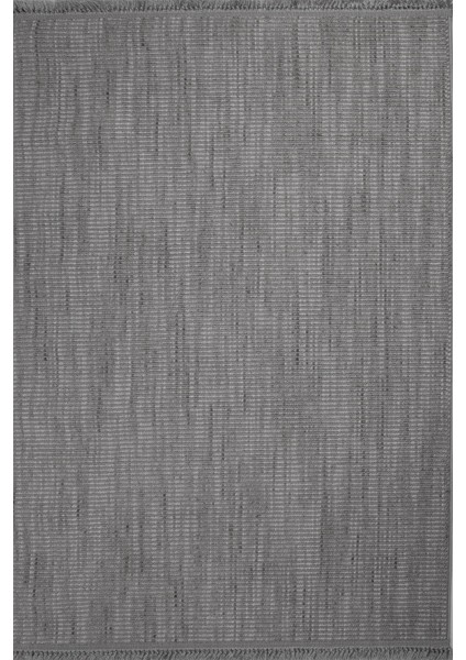 Enti Piana 1105 Gri Halı Kilim Kaymaz Taban Yıkanabilir Salon Mutfak Kesme Yolluk