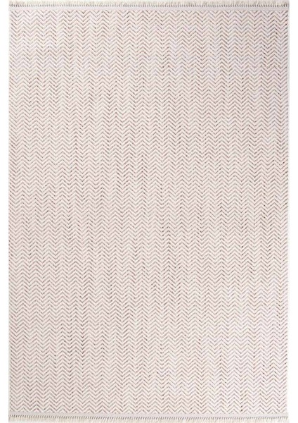 Enti Piana 1110 Taba Halı Kilim Kaymaz Taban Yıkanabilir Salon Mutfak Kesme Yolluk
