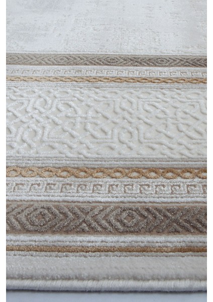 Luxess Valeria 1073 Bej Halı Kilim Kaymaz Taban Yıkanabilir Salon Mutfak Kesme Yolluk modelleri