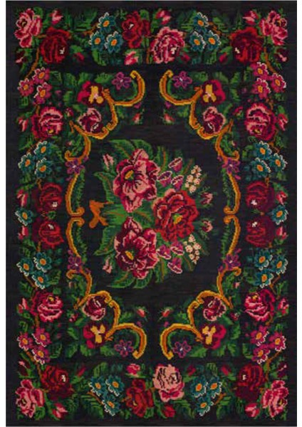 Türkmen Gloria TD732 Halı Kilim Kaymaz Taban Yıkanabilir Salon Mutfak Kesme Yolluk