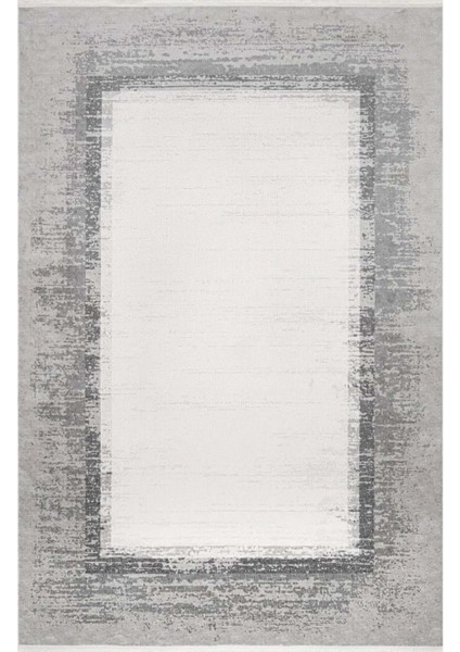 Luxess Valeria 1072 Gri Halı Kilim Kaymaz Taban Yıkanabilir Salon Mutfak Kesme Yolluk