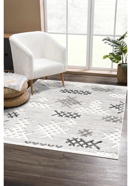 Enti Step 2205 Gri Hav Toz Vermez Yumuşak Dokulu Mutfak Koridor Oturma Grubu Halı