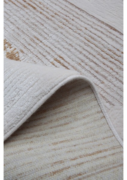 Luxess Valeria 1070 Gold Halı Kilim Kaymaz Taban Yıkanabilir Salon Mutfak Kesme Yolluk fırsatları