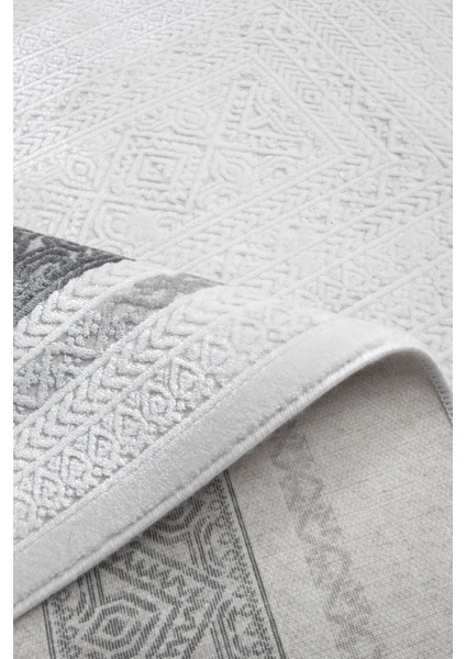 Luxess Valeria 1074 Gri Halı Kilim Kaymaz Taban Yıkanabilir Salon Mutfak Kesme Yolluk fırsatları