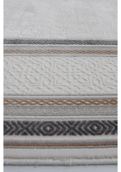 Luxess Valeria 1073 Gri Halı Kilim Kaymaz Taban Yıkanabilir Salon Mutfak Kesme Yolluk modelleri