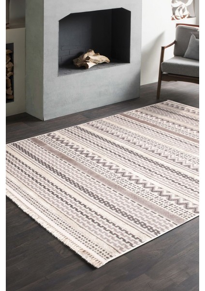 Enti Step 2207 Gri Hav Toz Vermez Yumuşak Dokulu Mutfak Koridor Oturma Grubu Halı