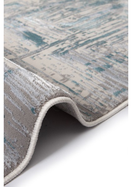 Madrid 1005 Mavi Halı Kilim Kaymaz Taban Salon Mutfak Kesme Yolluk Makine Halısı indirimleri